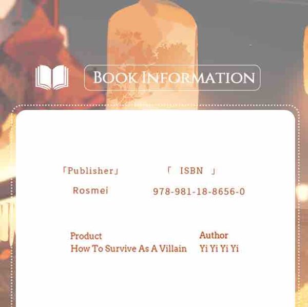【現貨/赠加固包装】穿越成反派要如何活命1 | 英文版 | 伊依以翼 | Rosmei | 原耽 | BL